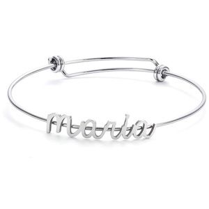 ✨MARIA SILVER ADJUSTABLE NAME BRACELET  *NWT*